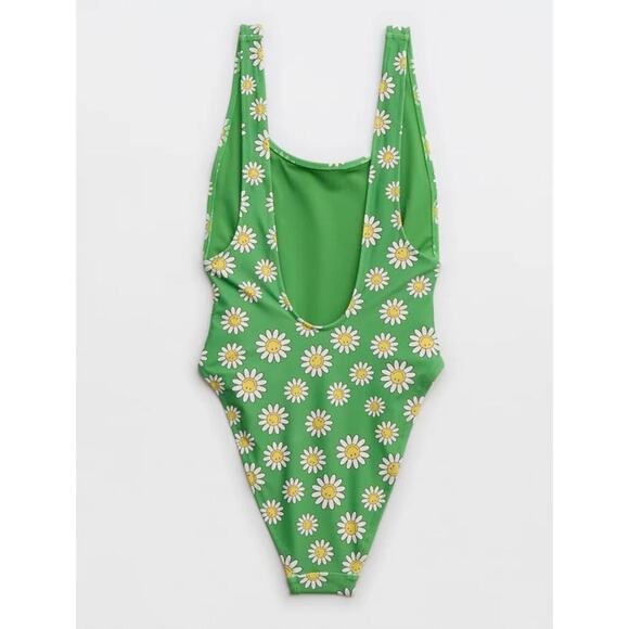 NWT Aerie Women's Smiley Birthday Scoop Cheekiest One Piece Swimsuit Size Small - Picture 4 of 8